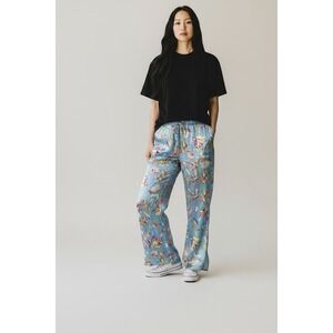 Tolani‎ Collection Size Large Wide Leg Silky Floral Pajama Pull-On Lounge Pants